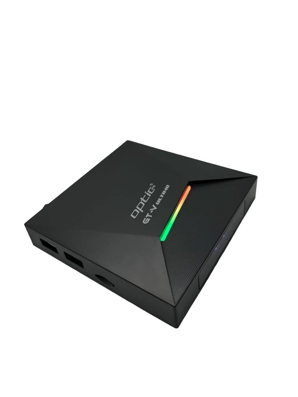 ☑️AKTION☑️ OPTIC STB GTV ULTIMO / OPTIC GT-V ULTIMO 4K UHD 2160p H265.264 4GB RAM 32 GB FLASH Android 11.0 Receiver (2G + 5G WiFi + WLAN, Bluetooth, MicroSD, HDMI, USB 3.0)