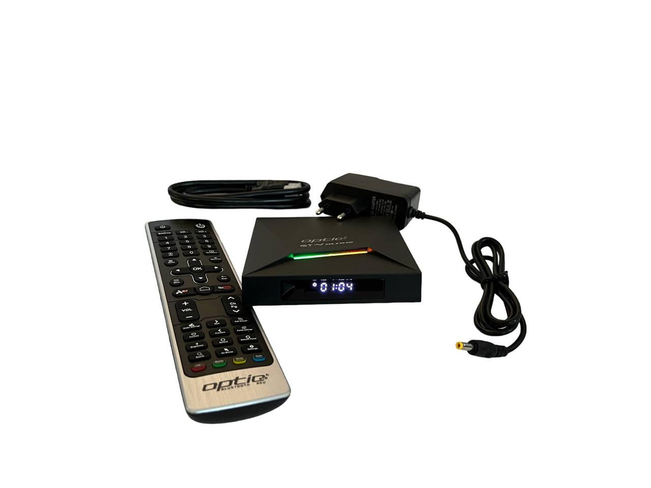 ☑️AKTION☑️ OPTIC STB GTV ULTIMO / OPTIC GT-V ULTIMO 4K UHD 2160p H265.264 4GB RAM 32 GB FLASH Android 11.0 Receiver (2G + 5G WiFi + WLAN, Bluetooth, MicroSD, HDMI, USB 3.0)