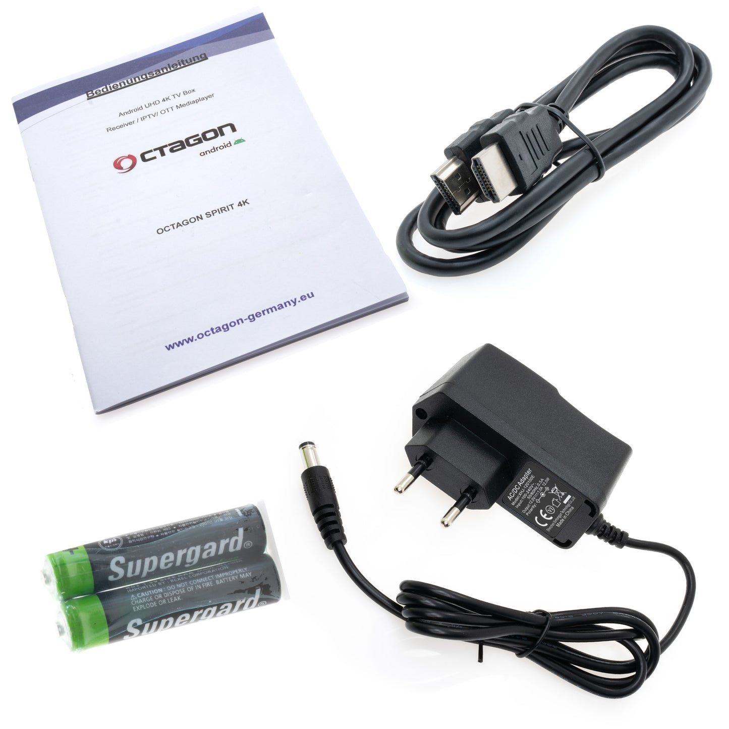 OCTAGON SPIRIT 4K UHD HDR10+ ANDROID TV OTT MEDIA STREAMING BOX 5G WiFi BLUETOOTH FERNBEDIENUNG